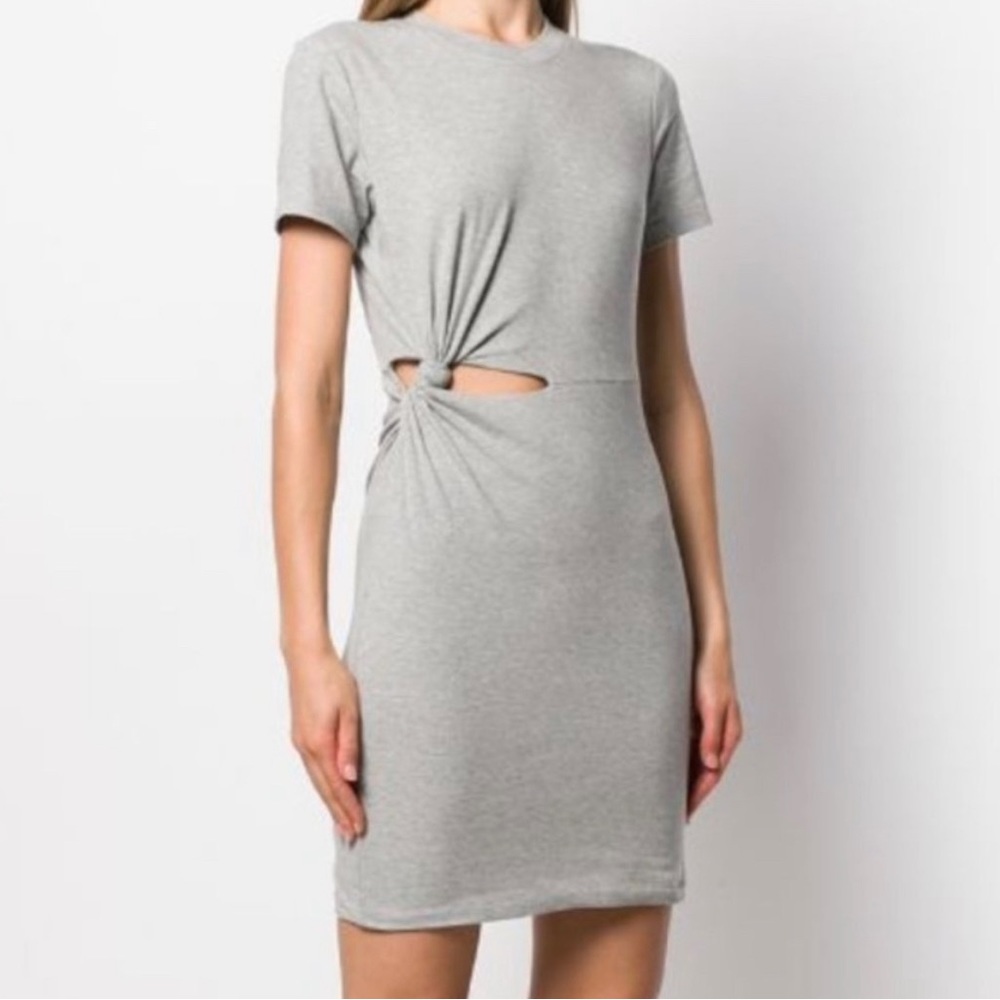 NWT Alexander Wang Compact Jersey Dress Grey